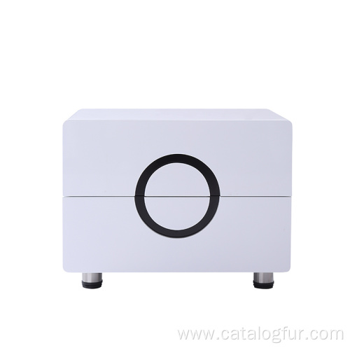 New design luxury modern wooden nightstand with wireless charging function bedroom furniture